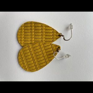 Nickel & Suede Saffron Small